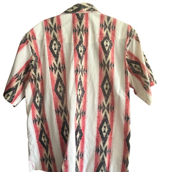 Vintage XLT Wrangler‎ Men's Red and Black Patterned Shirt, Cowboy - Picture 4 of 5